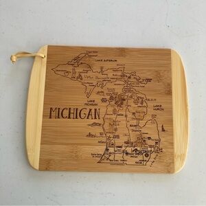 Totally Bamboo Destination Michigan Cutting and Serving Board Charcuterie Tray